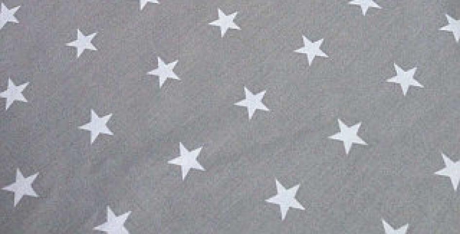Звезды серо-белые Хлопок